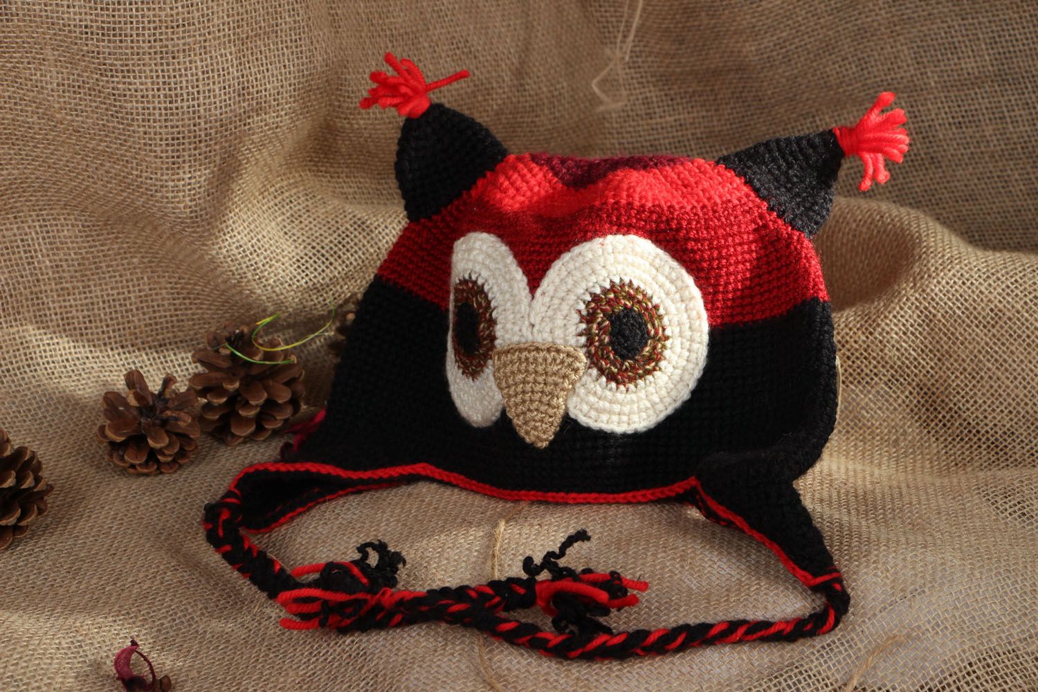 Crochet owl-hat photo 5