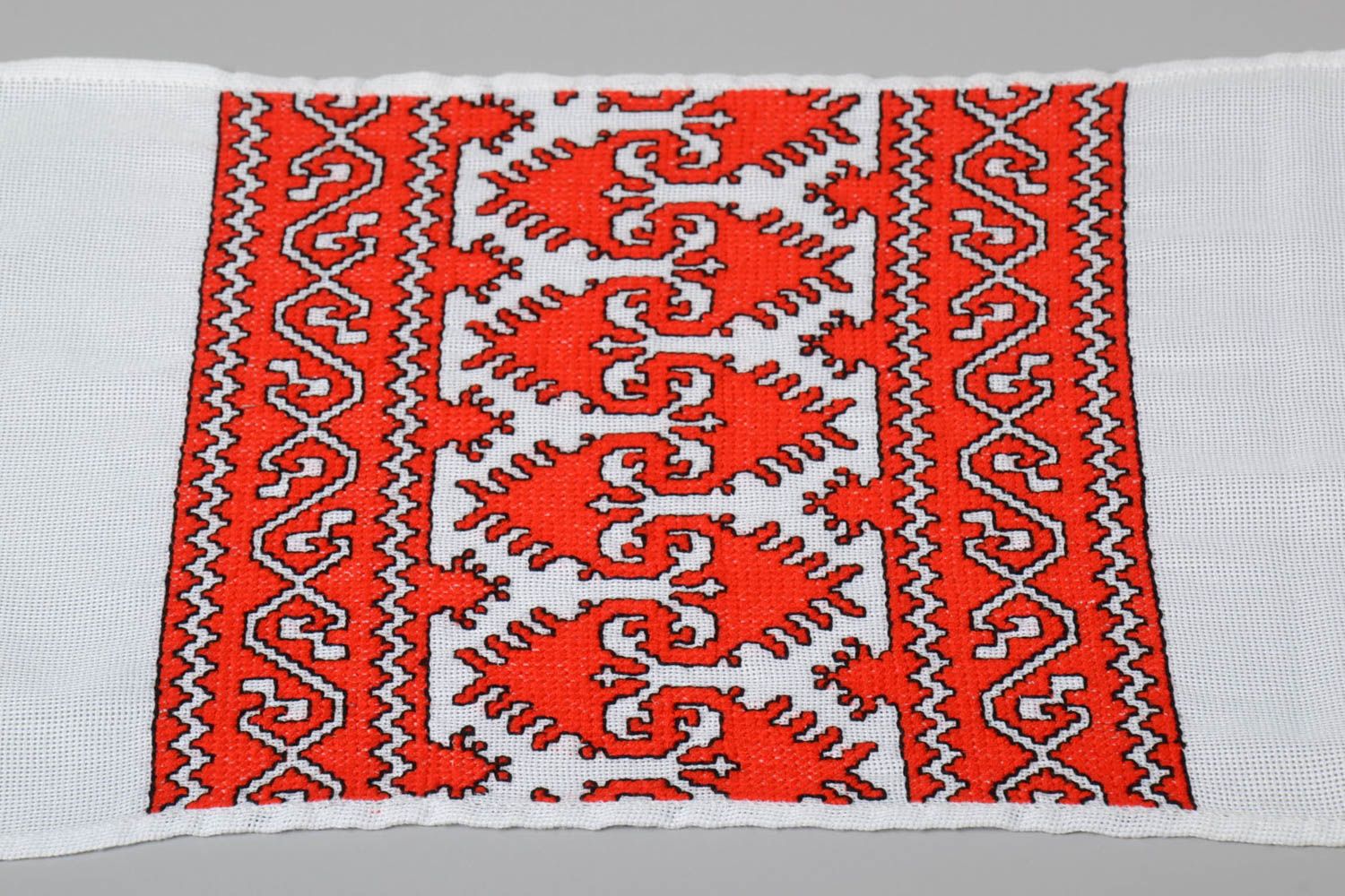 Handmade ethnic embroidered towel unique designer traditional wedding accessory photo 5