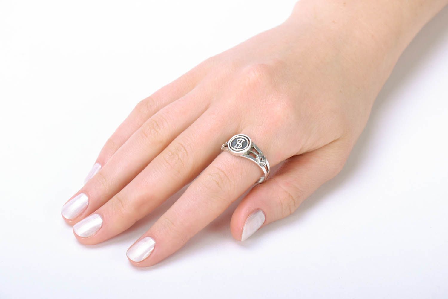 Перстень из серебра ручной работы фото 5
