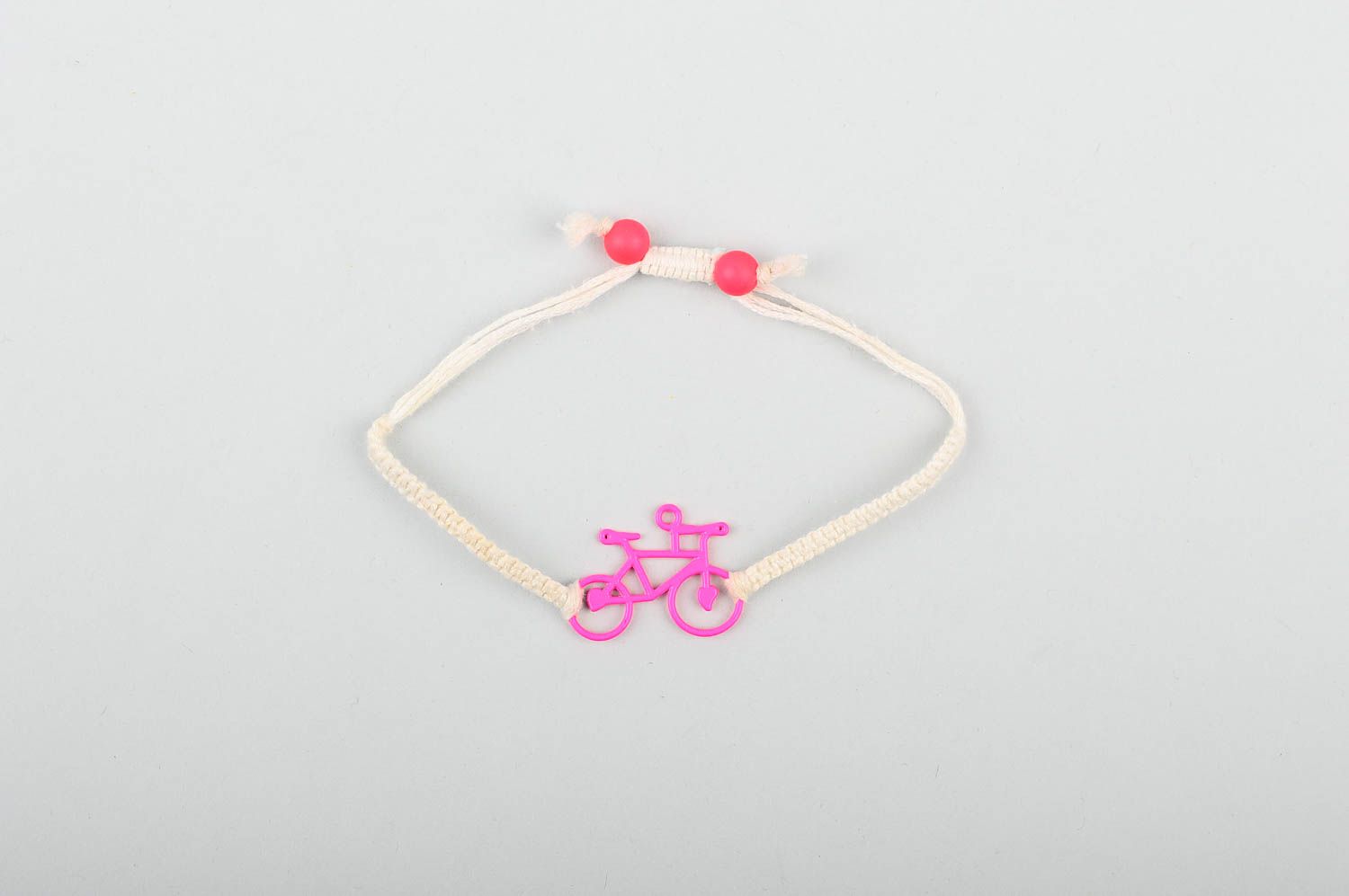 Handmade unusual summer bracelet elegant wrist bracelet textile accessory photo 1