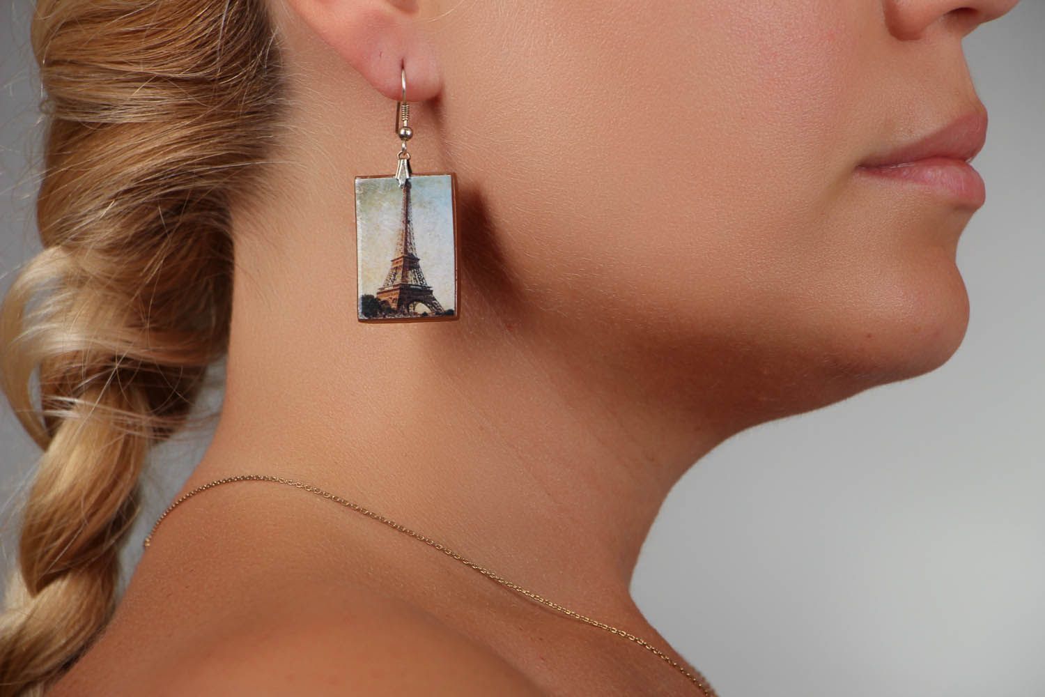 Polymer clay earrings Paris photo 5