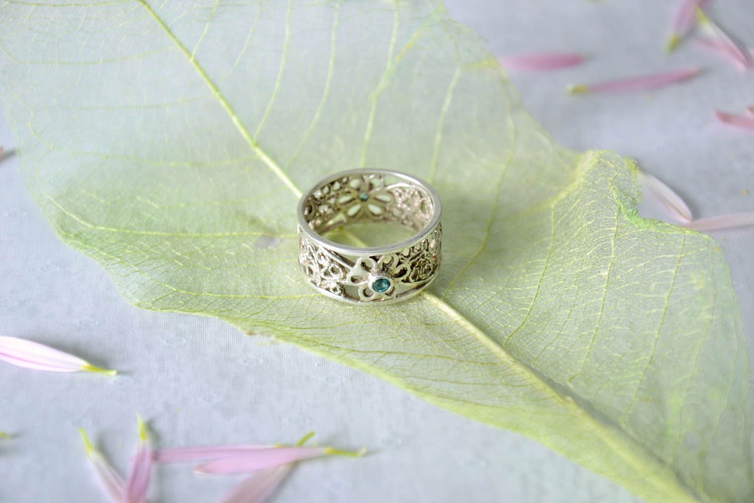 Homemade silver ring photo 1