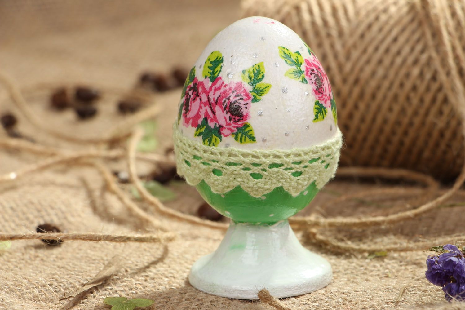 Huevo de madera de Pascua foto 5