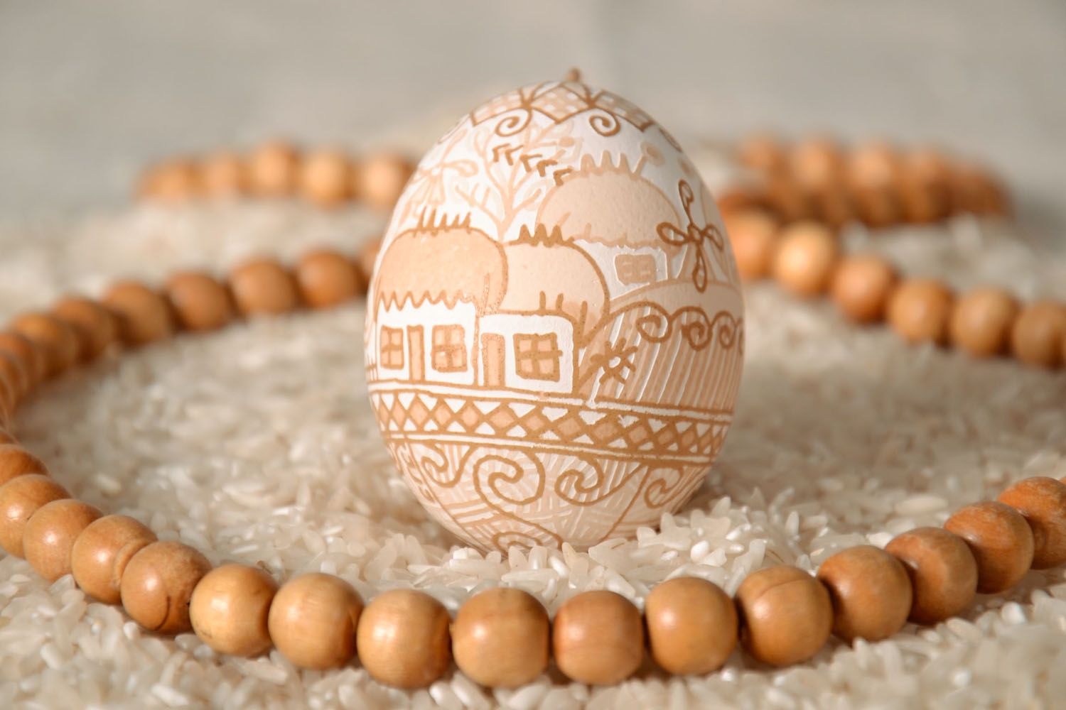 Huevo de Pascua con borla foto 1