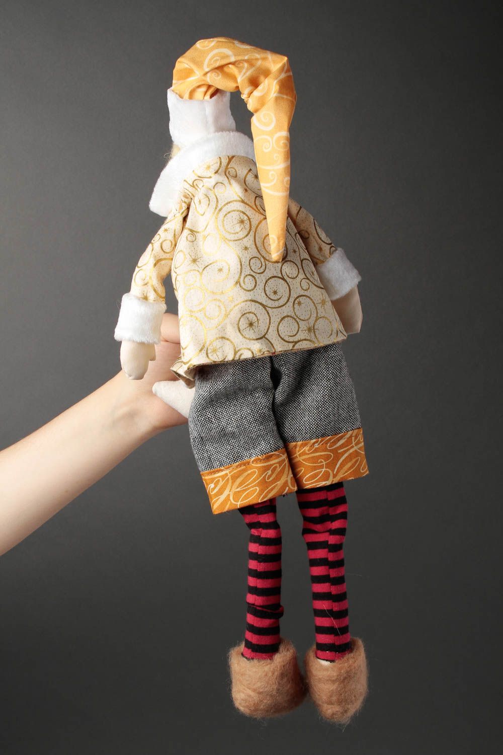 Детская игрушка ручной работы мягкая игрушка в виде Санты подарок ребенку фото 2