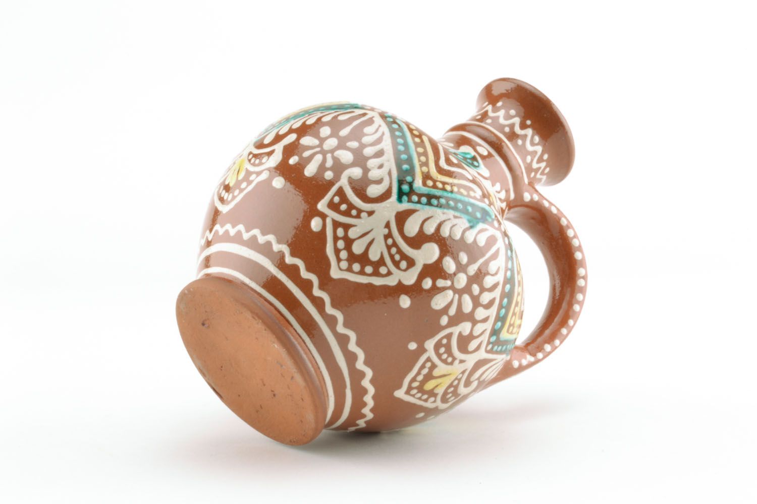 Jarro de cerâmica com pintura hutsul foto 5
