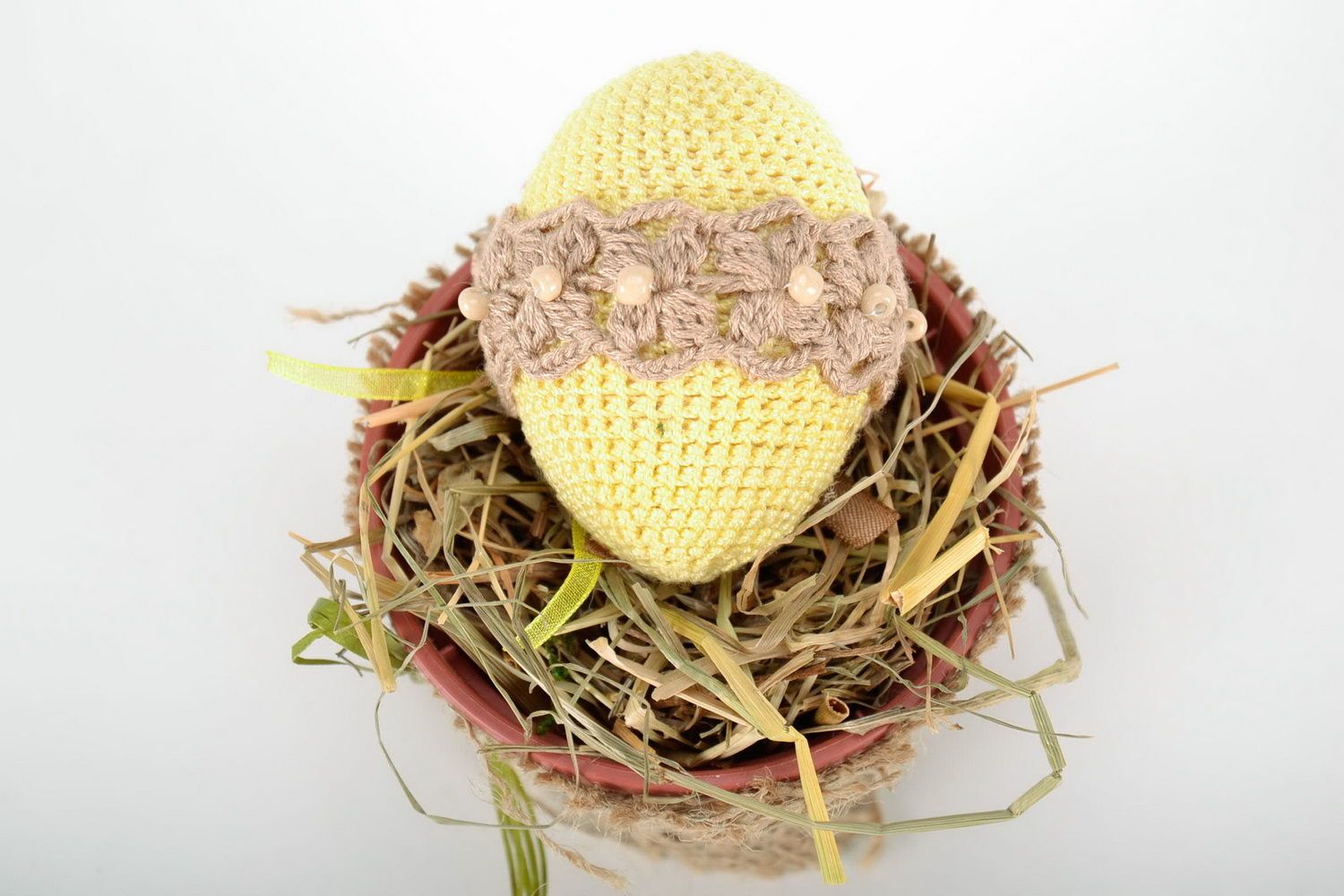 Пасхальный декор Деревянное яйцо фото 3