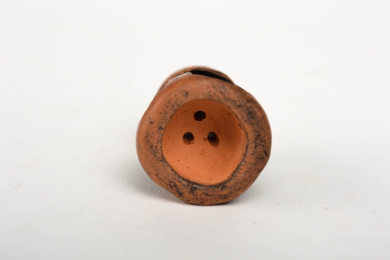 Ton Pfeife handmade originell Tabak Pfeife Keramik Pfeife Accessoire für Männer  foto 4