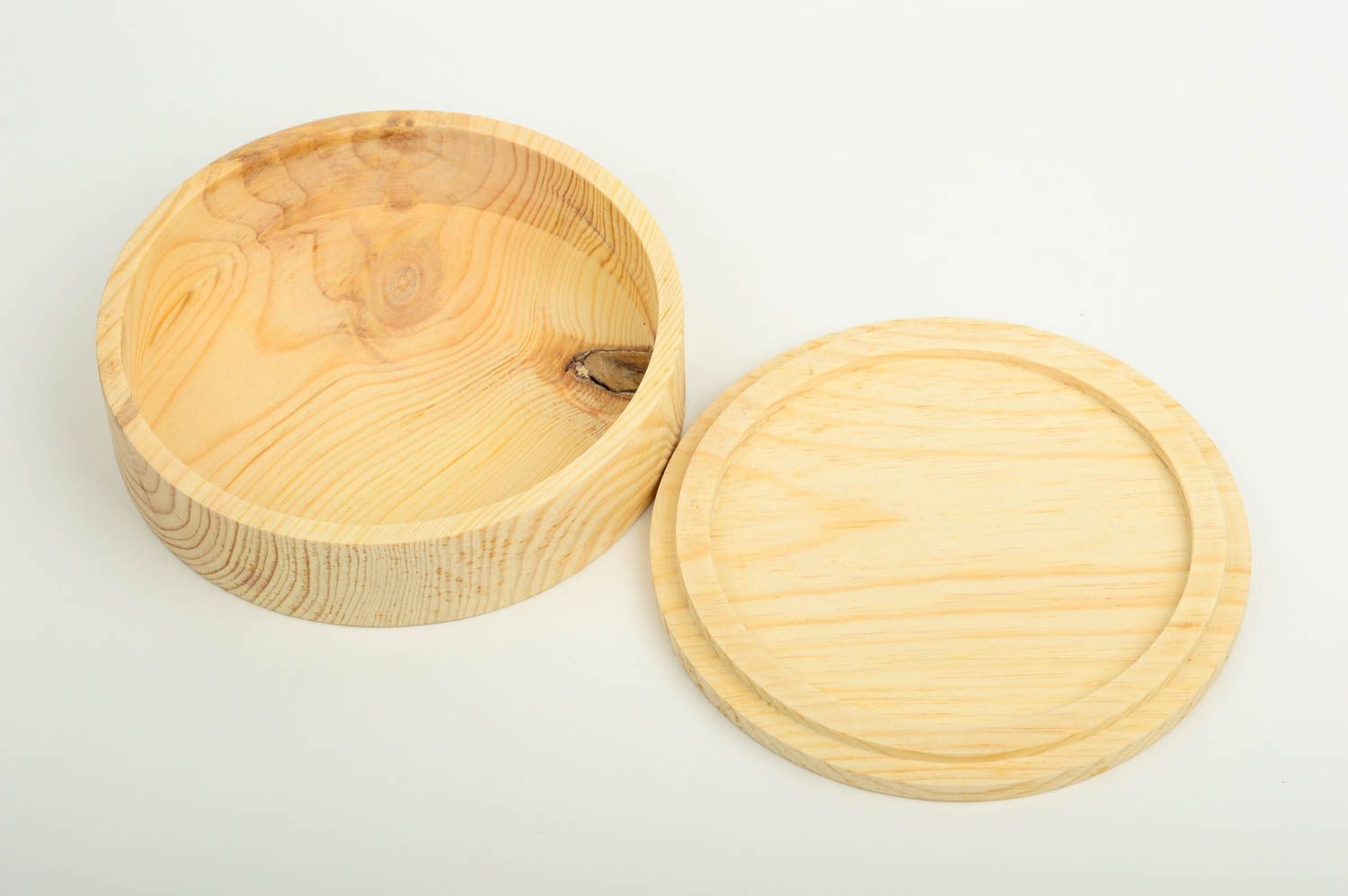 Handmade Schmuck Aufbewahrung Holzschatulle zum Bemalen runde Holz Schatulle foto 4