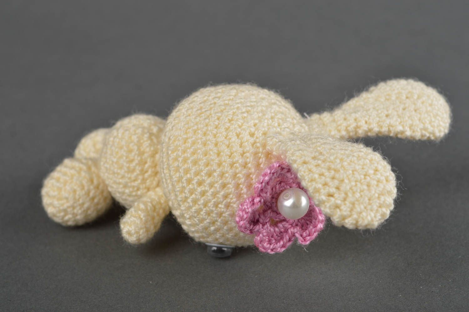 Juguete artesanal tejido a crochet peluche para niños regalo original Conejito  foto 4