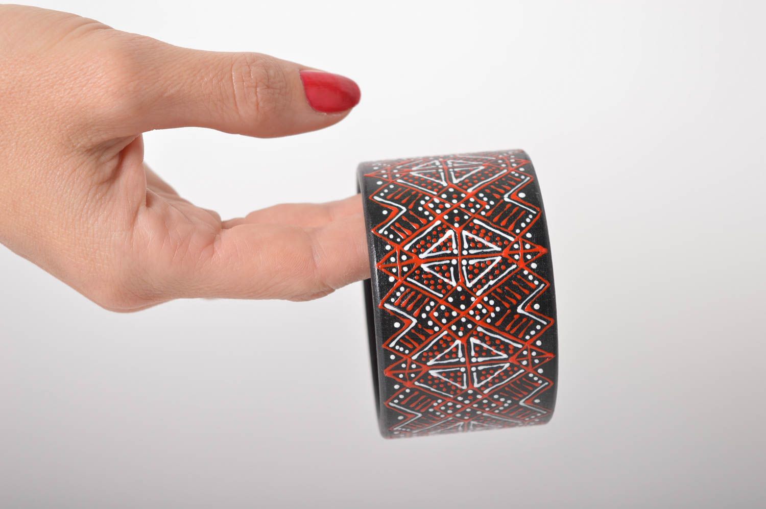 Holz Armband handgemachter Schmuck Damen Armband Geschenk für Frauen ethnisch  foto 6