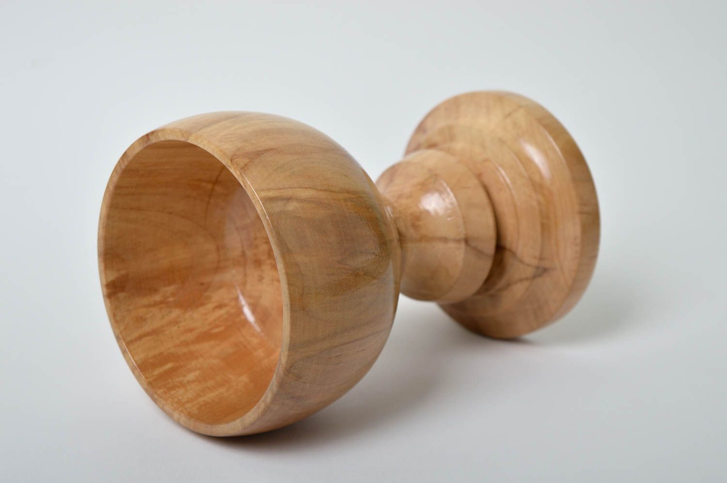 Copa de madera natural artesanal decoración de interior regalo original 200 ml foto 4