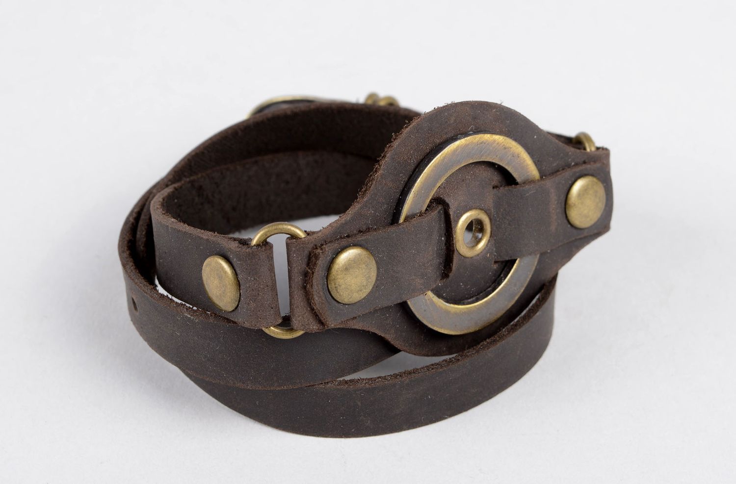 Multirow handmade leather bracelet fashion trends cool jewelry leather goods photo 1