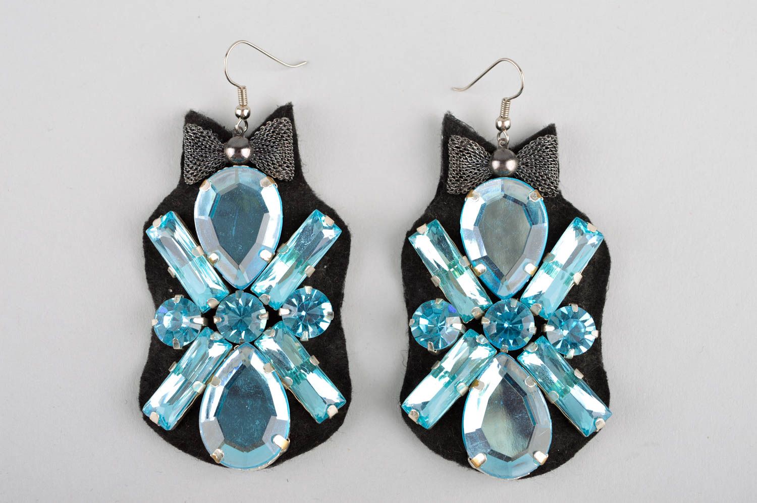 Crystal earrings stylish earrings handmade jewelry evening earrings for women photo 3