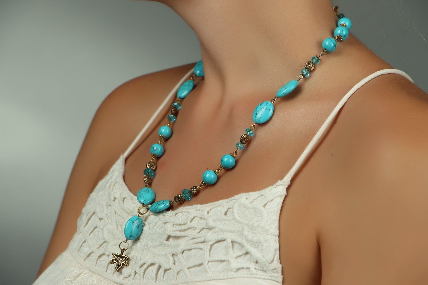 Necklace with turquoise photo 5