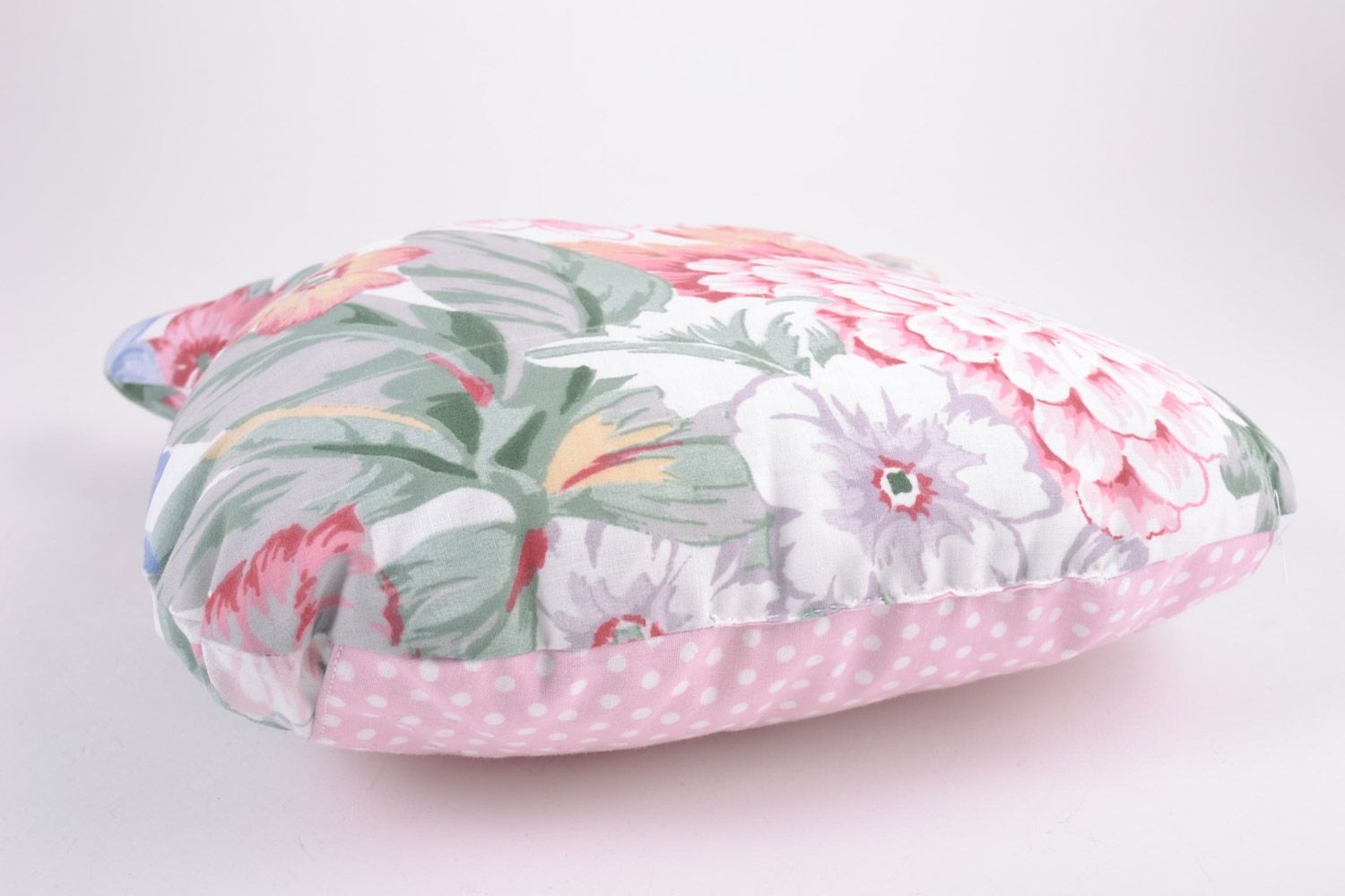 Мягкая игрушка-подушка в виде совы из ткани ручная работа для декора и детей фото 2