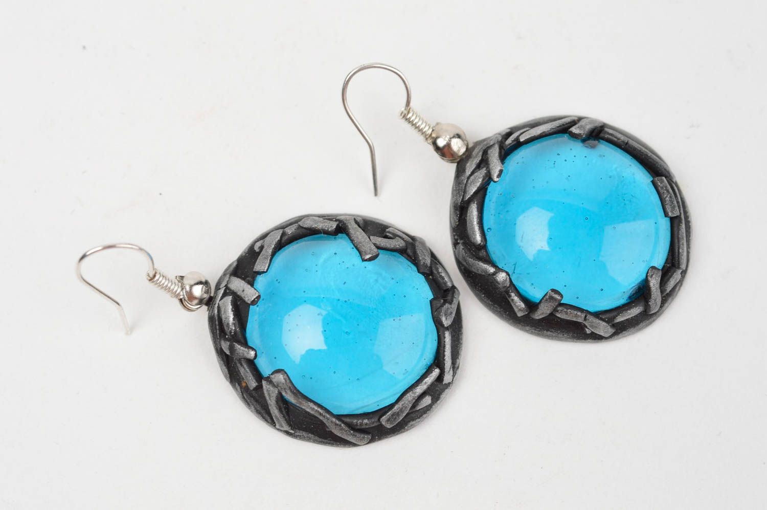 Beautiful handmade plastic earrings for women stylish jewelry gifts for her photo 2