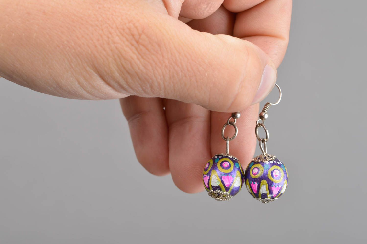 Holz Ohrringe handmade Damen Schmuck Accessoires für Frauen originelle Geschenke foto 4