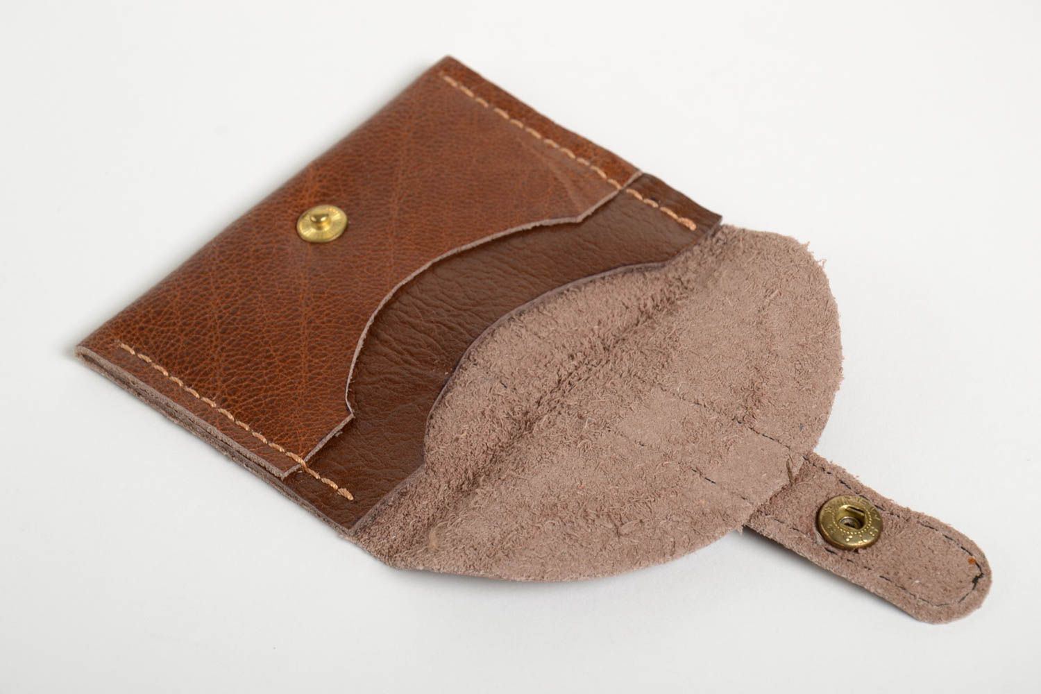 Handmade Leder Kartenetui Accessoires für Männer Halter für Visitenkarten  foto 4