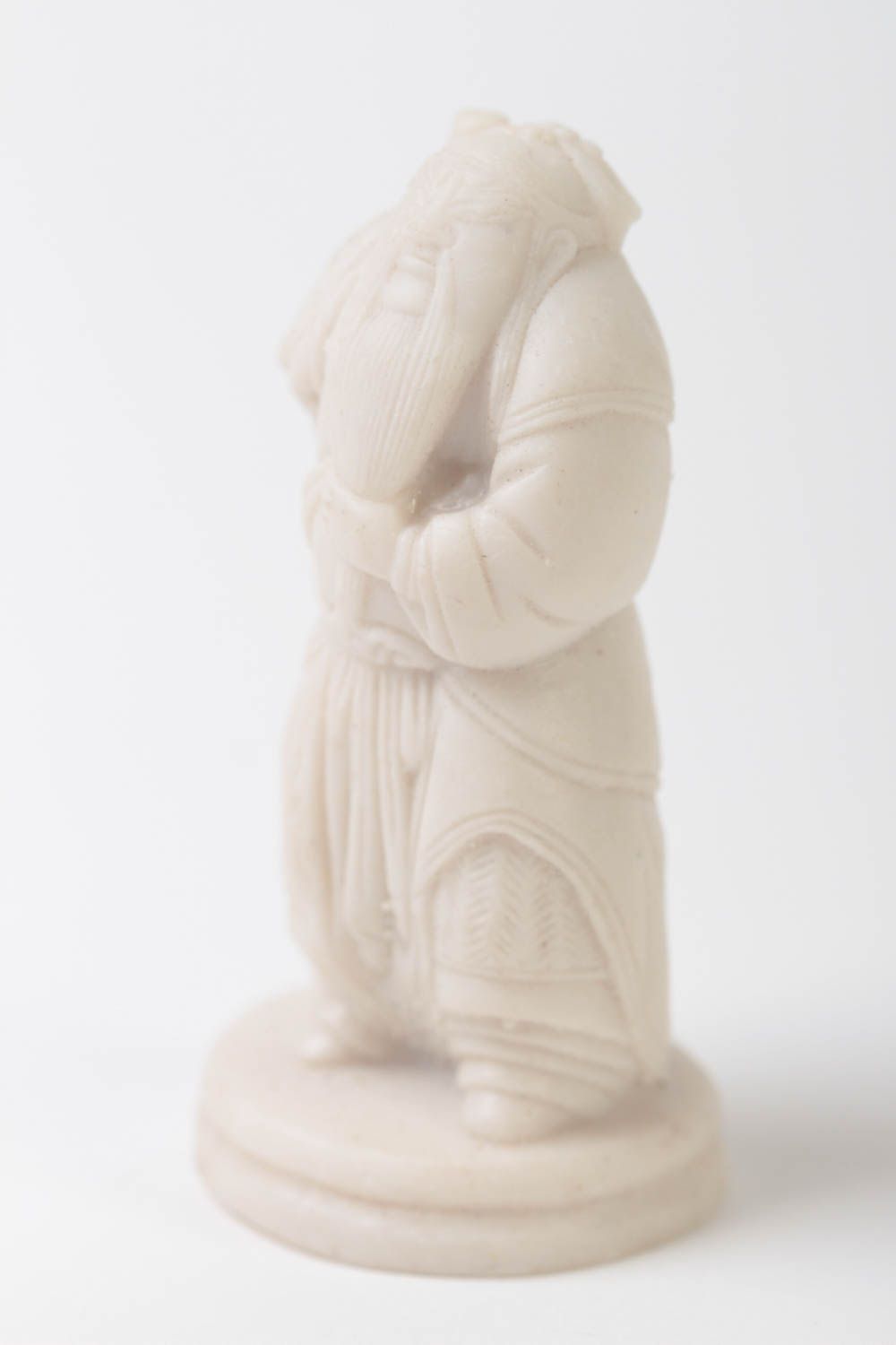 Figurine à peindre fait main Petite statuette blanche Guan Yu Déco intérieur photo 4