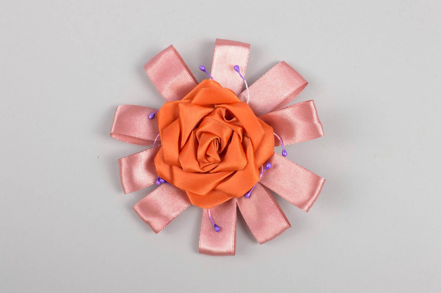 Grelle Blume Haarspange handgemachter Schmuck Accessoire für Mädchen originell foto 5
