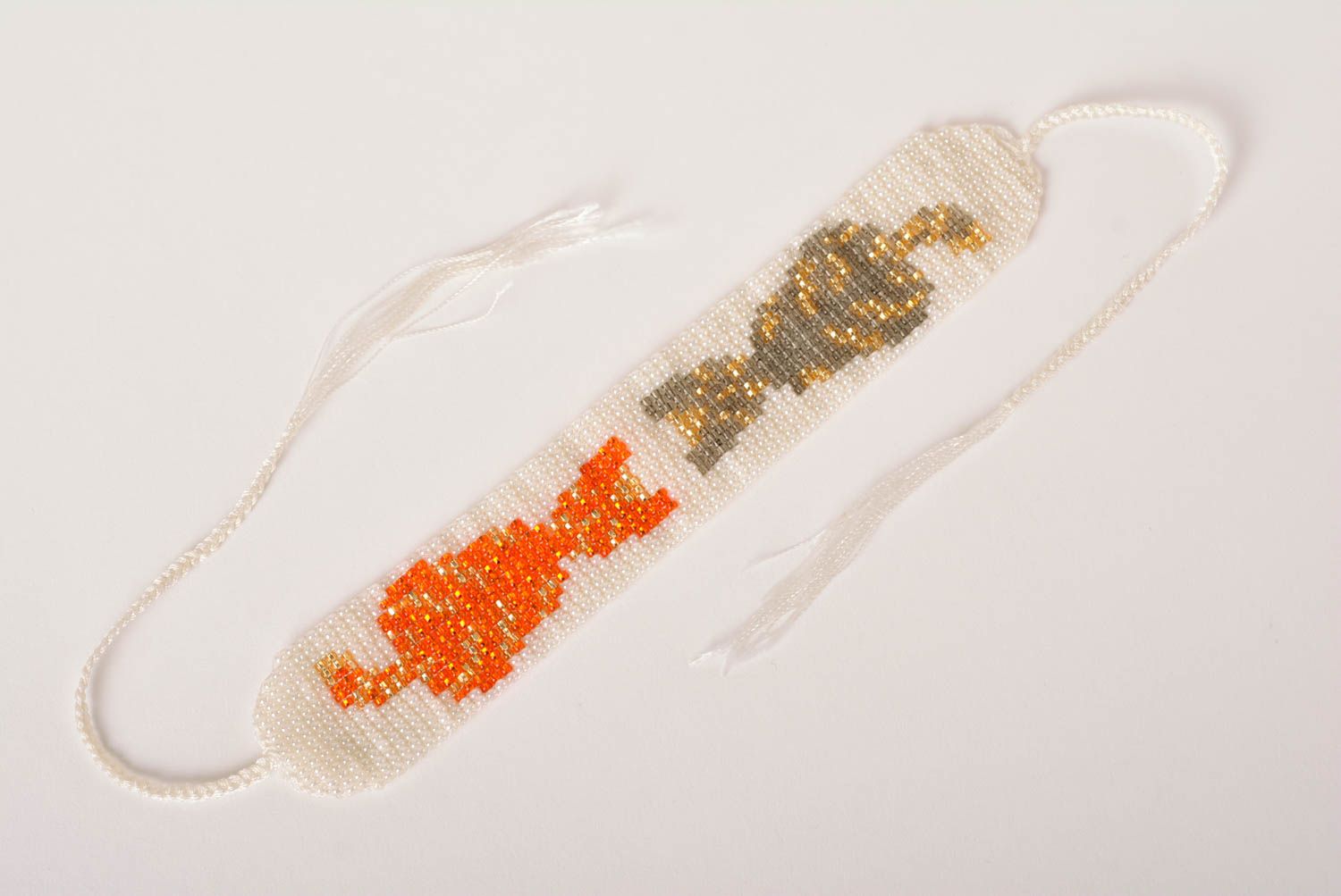 Модная браслет ручной работы браслет из бисера яркий модная бижутерия Коты фото 5