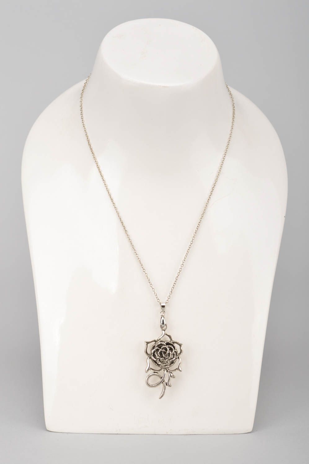 Unusual handmade metal neck pendant designer pendant for women gifts for her photo 2