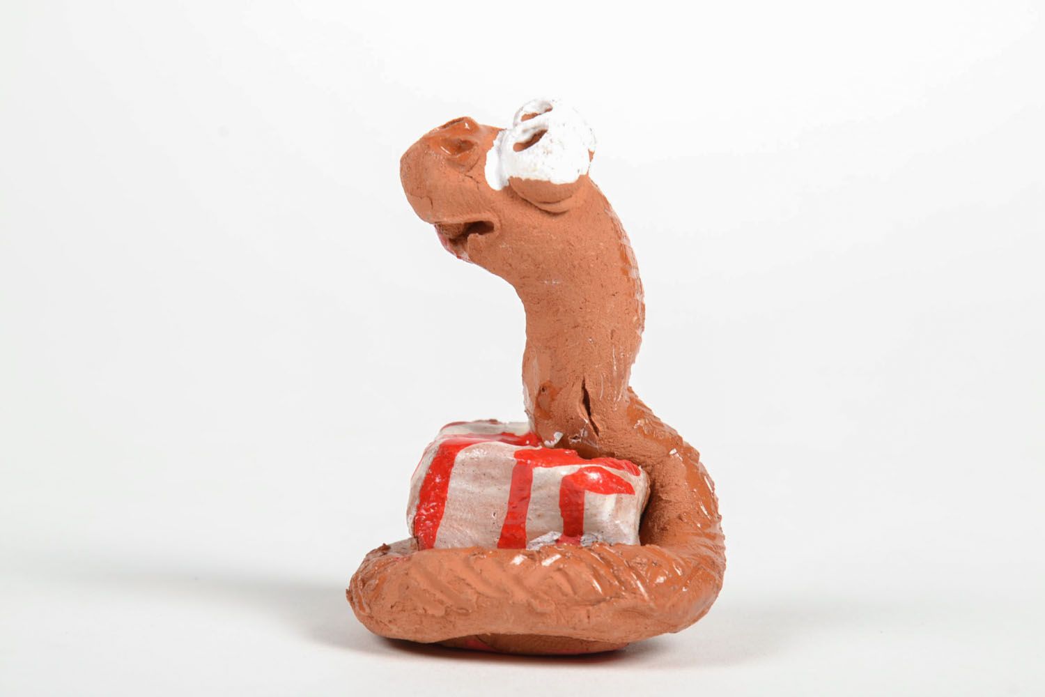 Homemade clay statuette Snake photo 4