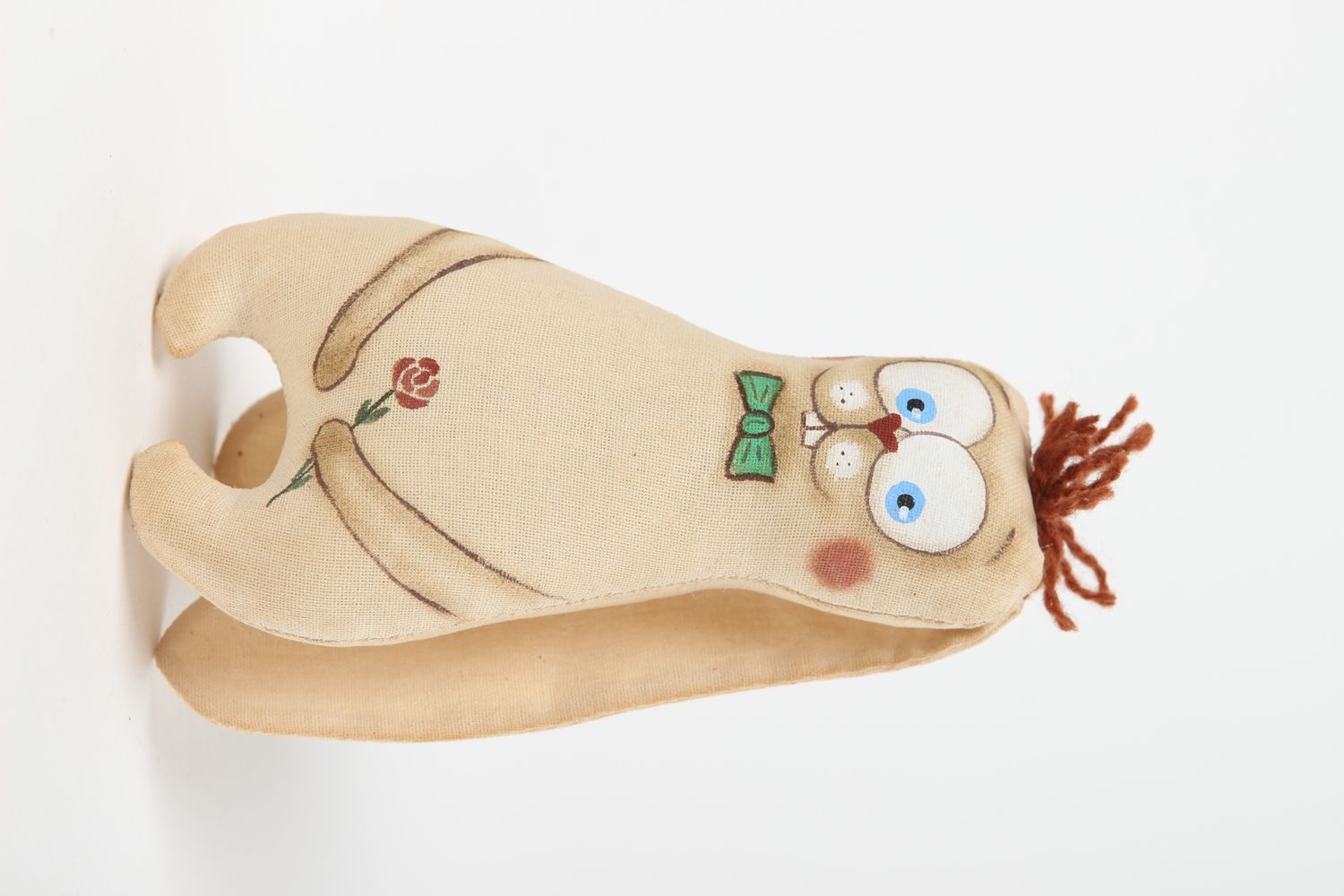 Hase Kuscheltier handmade Deko Idee Öko Spielzeug Deko für Kinderzimmer weich foto 2