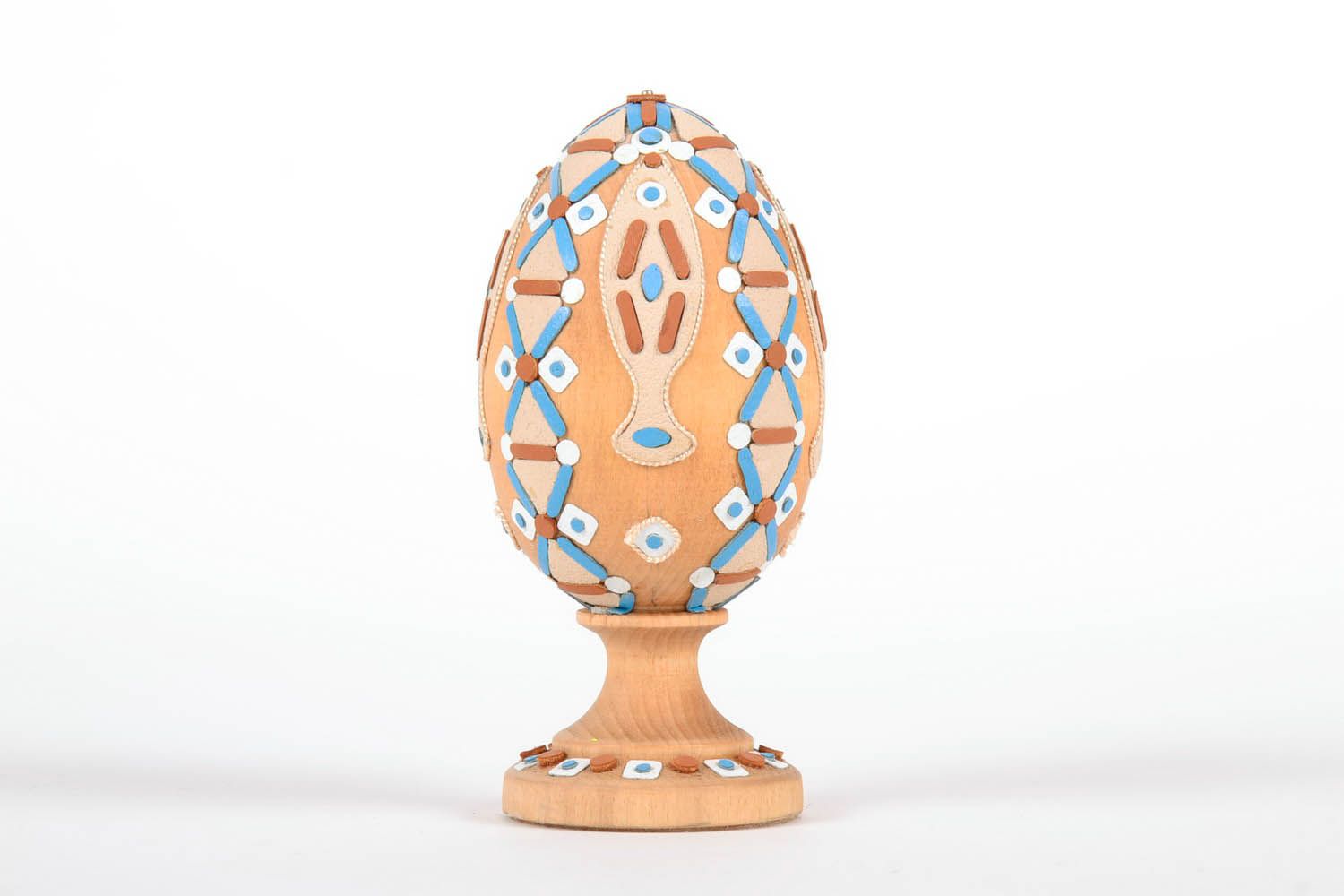 Decorative wooden Easter egg photo 2