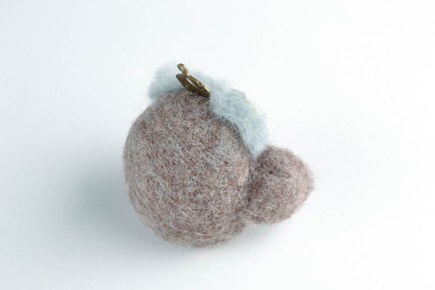 Peluche en laine feutrée faite main Hibou  photo 5