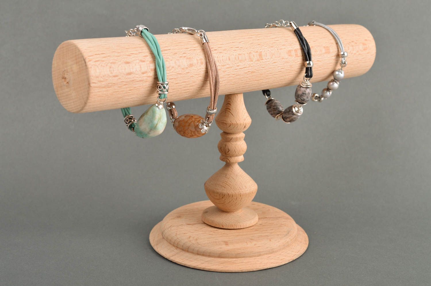 Support bracelet fait main Rangement bracelets Déco maison beau bois original photo 1