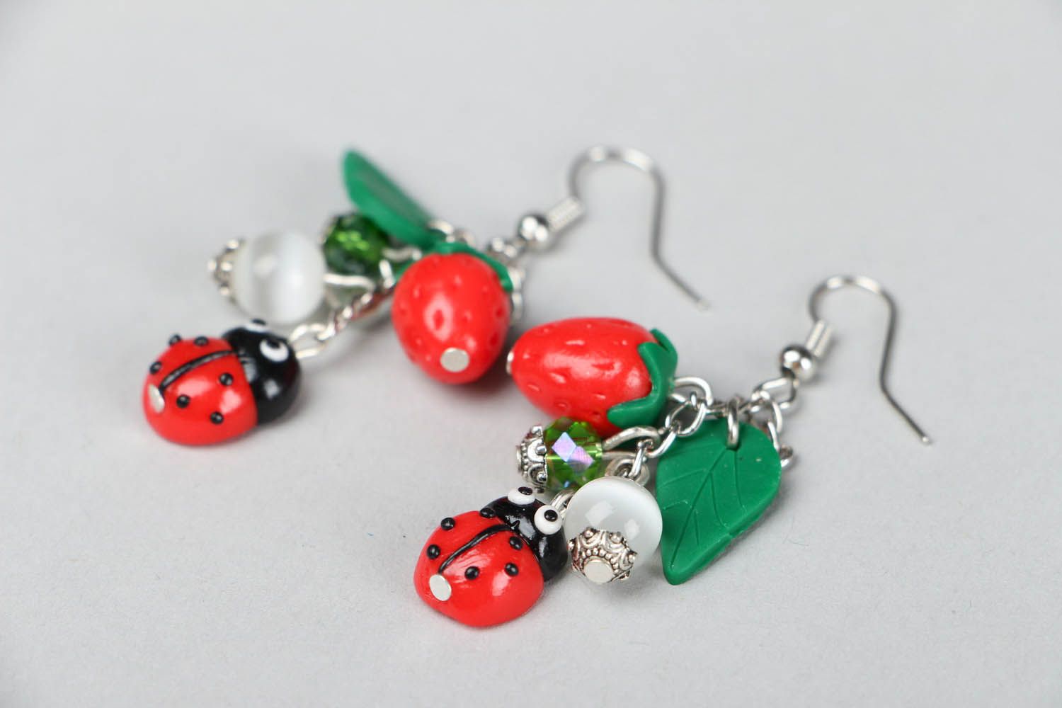 Earrings Made of Polymer Clay  photo 2