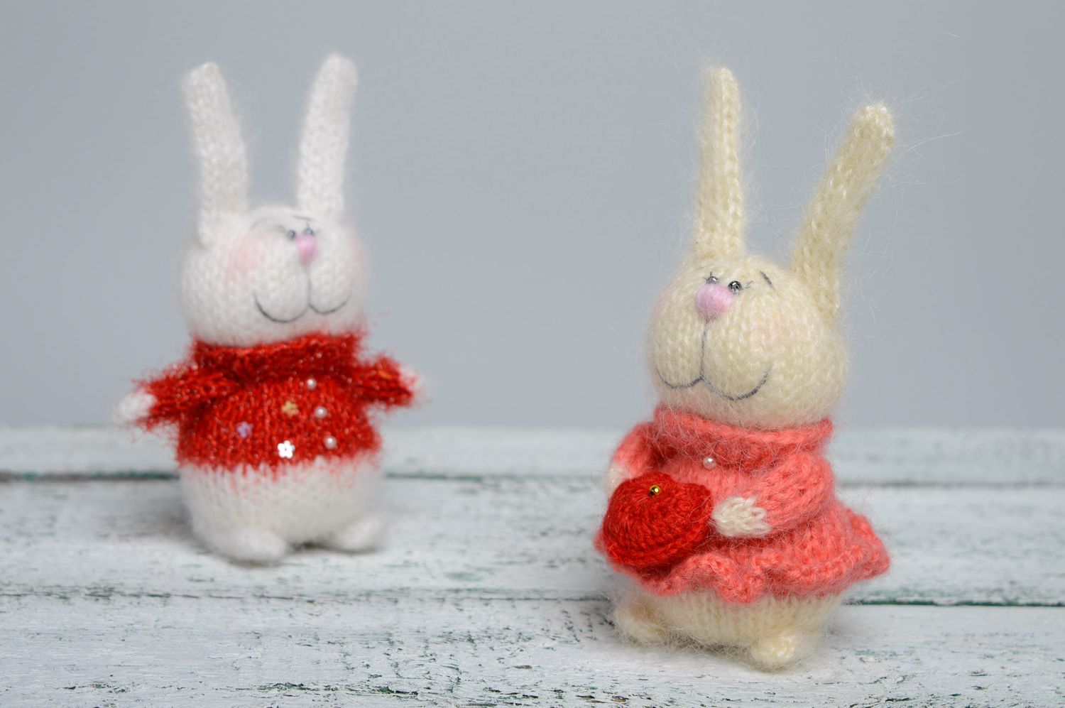 Soft knit toy Rabbit photo 2
