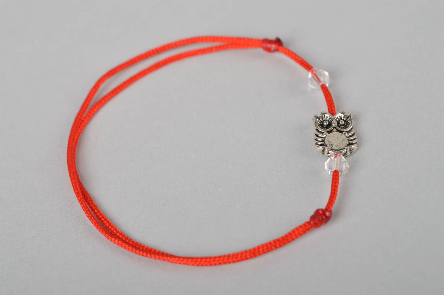 Handmade accessories beautiful wrist bracelet with owl bead designer bracelet    photo 5