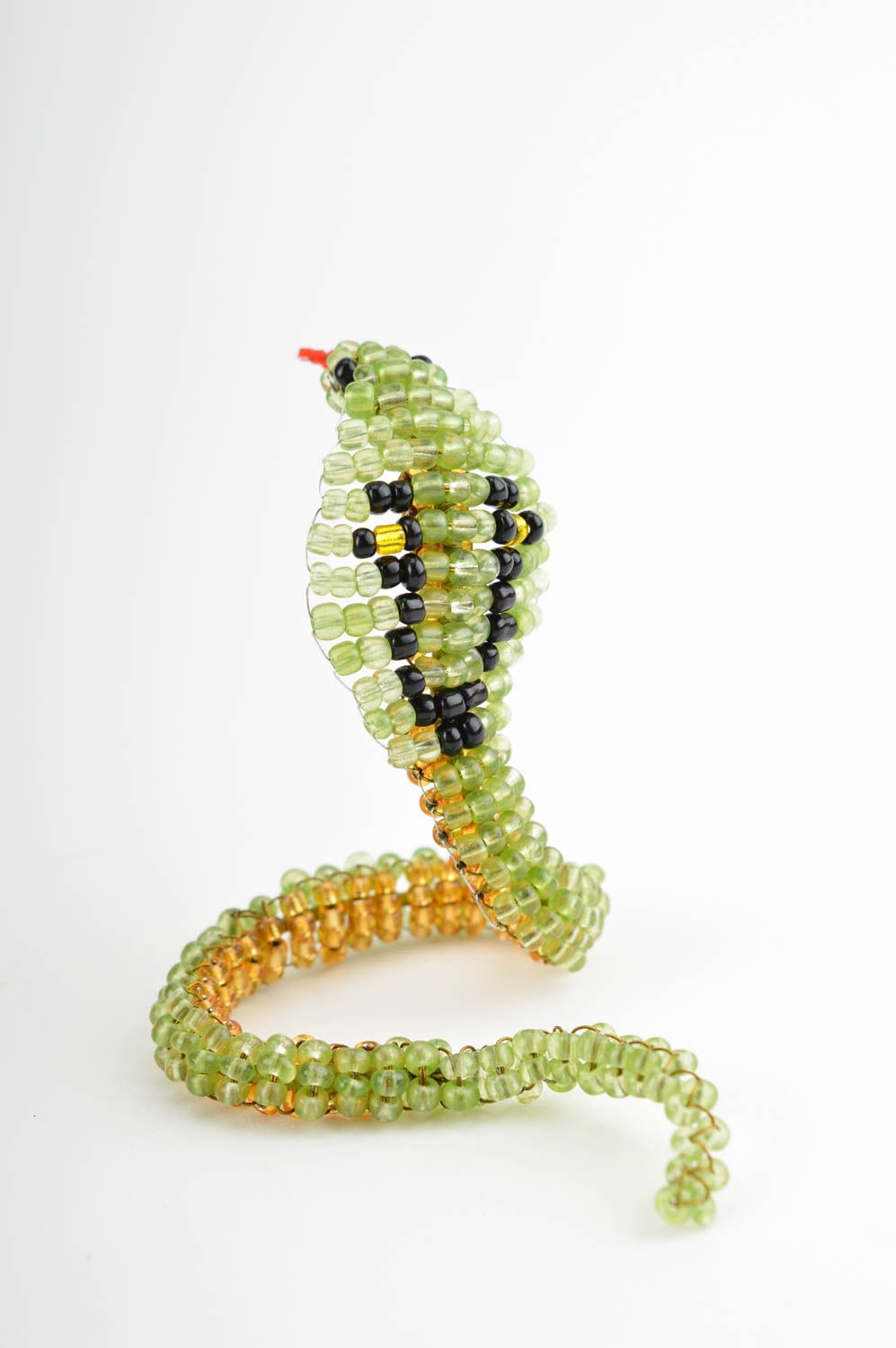 Figura decorativa animal de abalorios hecho a mano decoración de hogar foto 2