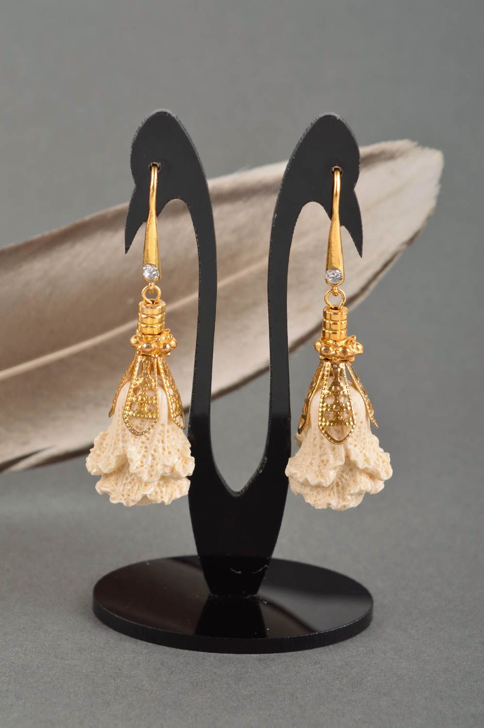 Handmade earrings gemstone jewelry designer accessories womens earrings photo 1