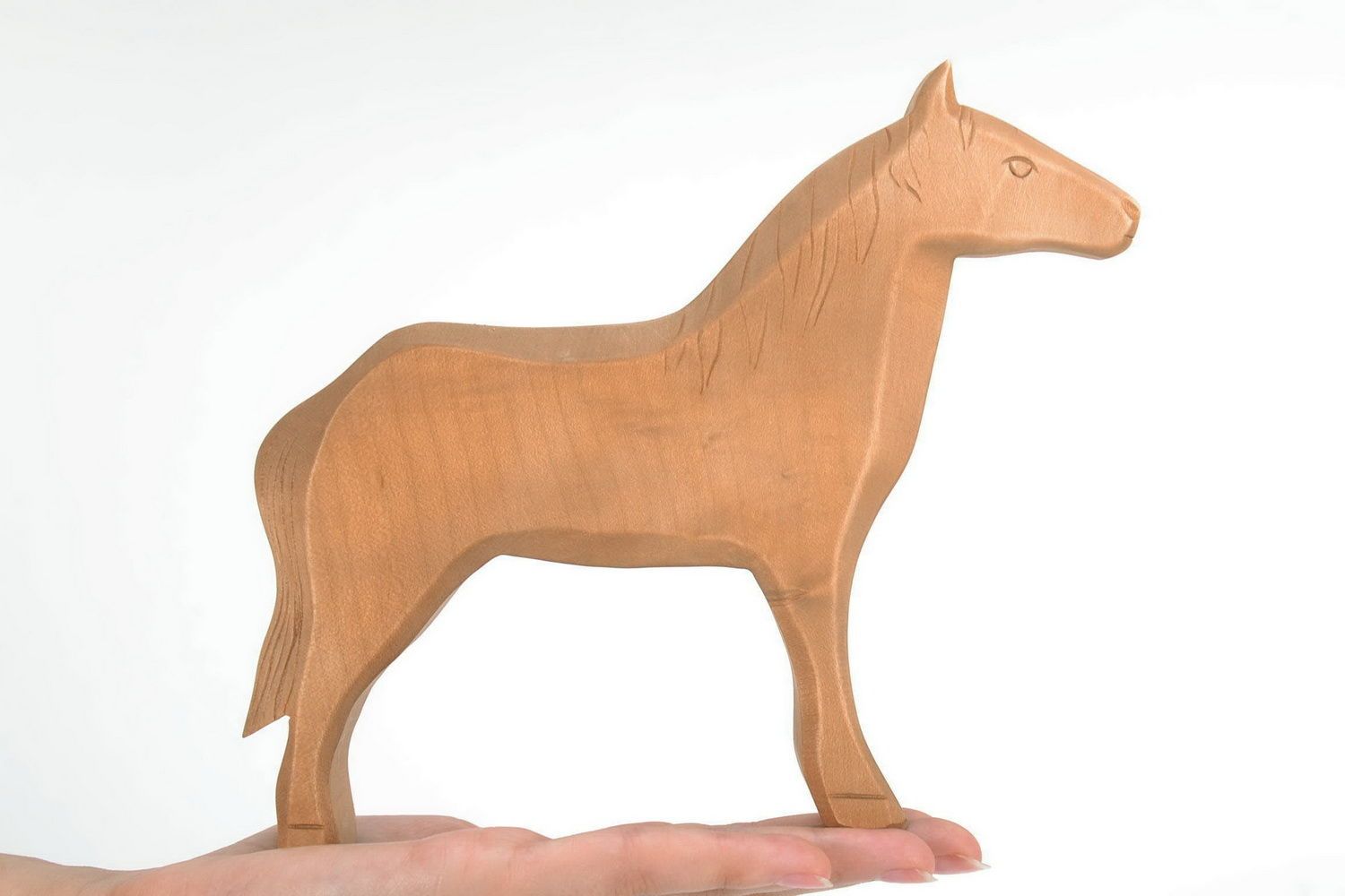 Estatueta de madeira Cavalo foto 3