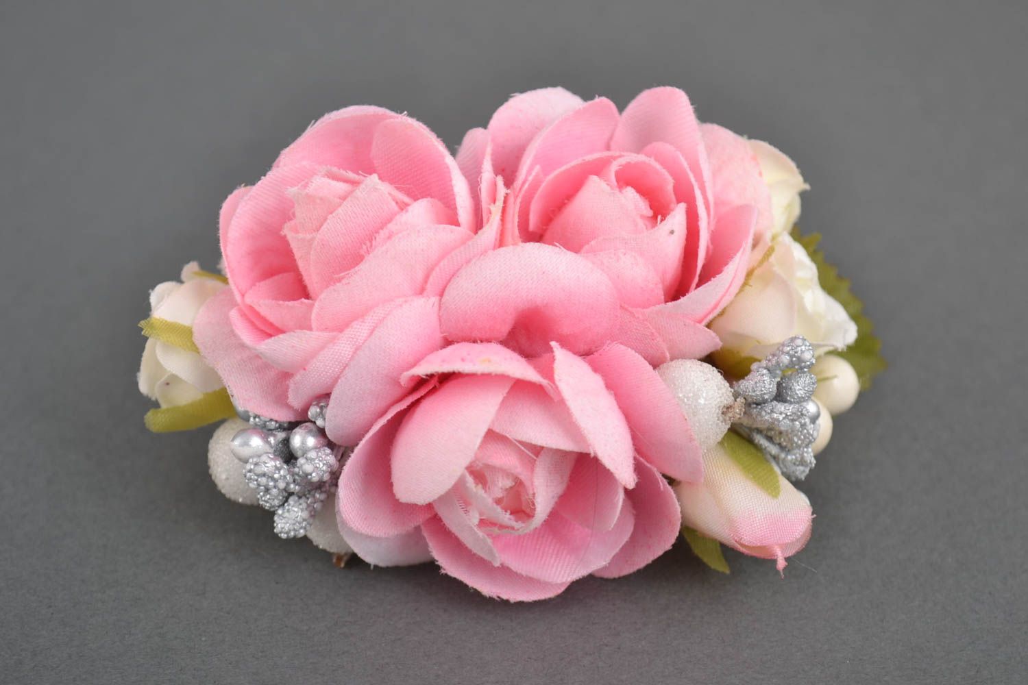 Handmade Armband Trauzeugin Blumenarmband Geschenk für Brautjungfer festlich foto 2