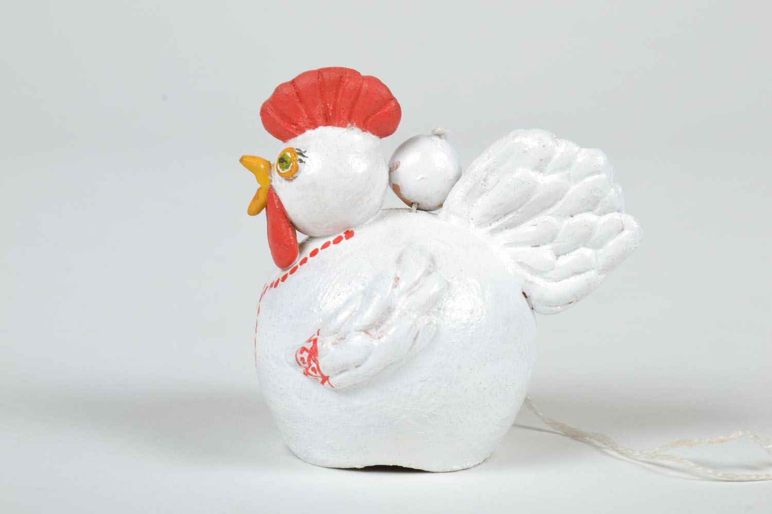 Bemaltes Glöckchen Huhn foto 2