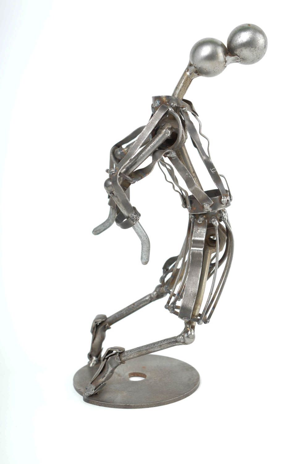 Figurine footballeur faite main Statuette design en métal Décoration d'intérieur photo 5