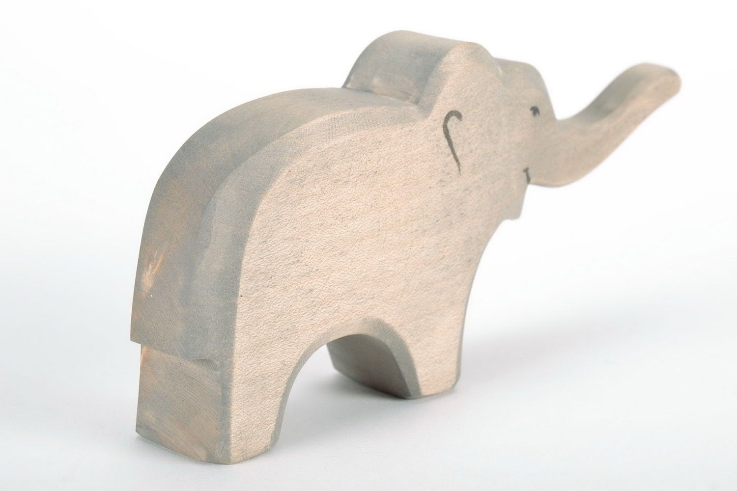 Elefant aus Holz Ahornholz foto 1