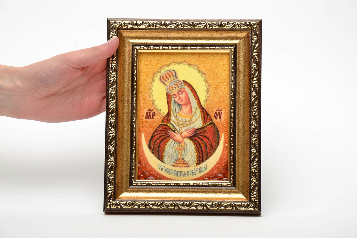 Reproduction of Orthodox icon of the Ostrobramska Mother of Mercy  photo 6