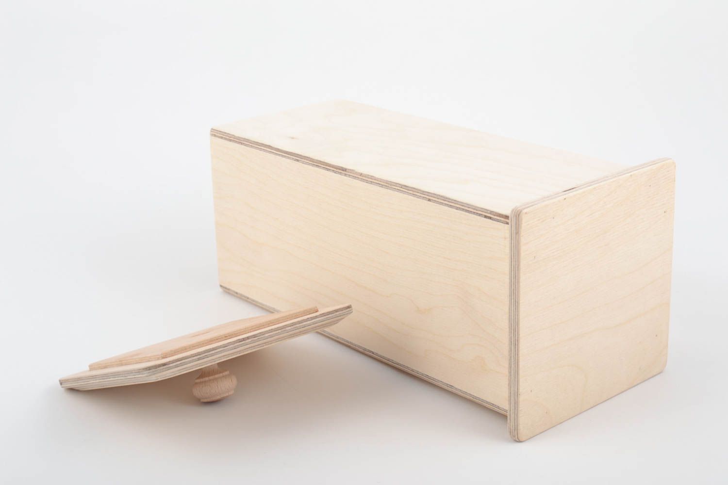 Pieza de madera para creatividad artesanal de contrachapado caja para espagueti foto 4