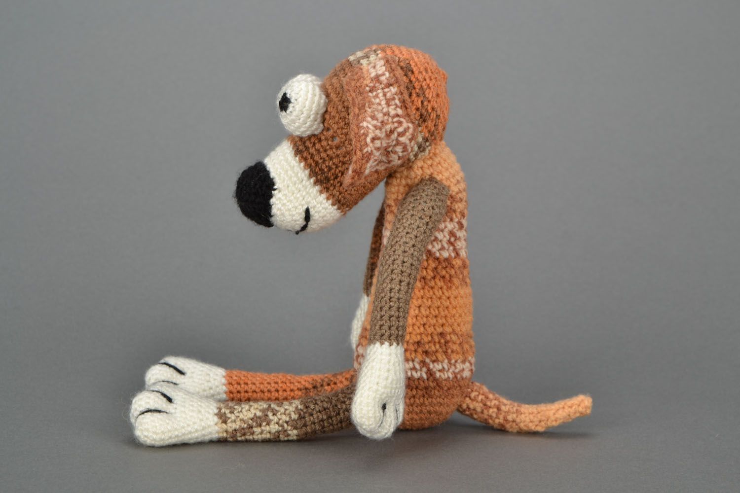 Soft crochet toy Dog Sirko photo 4