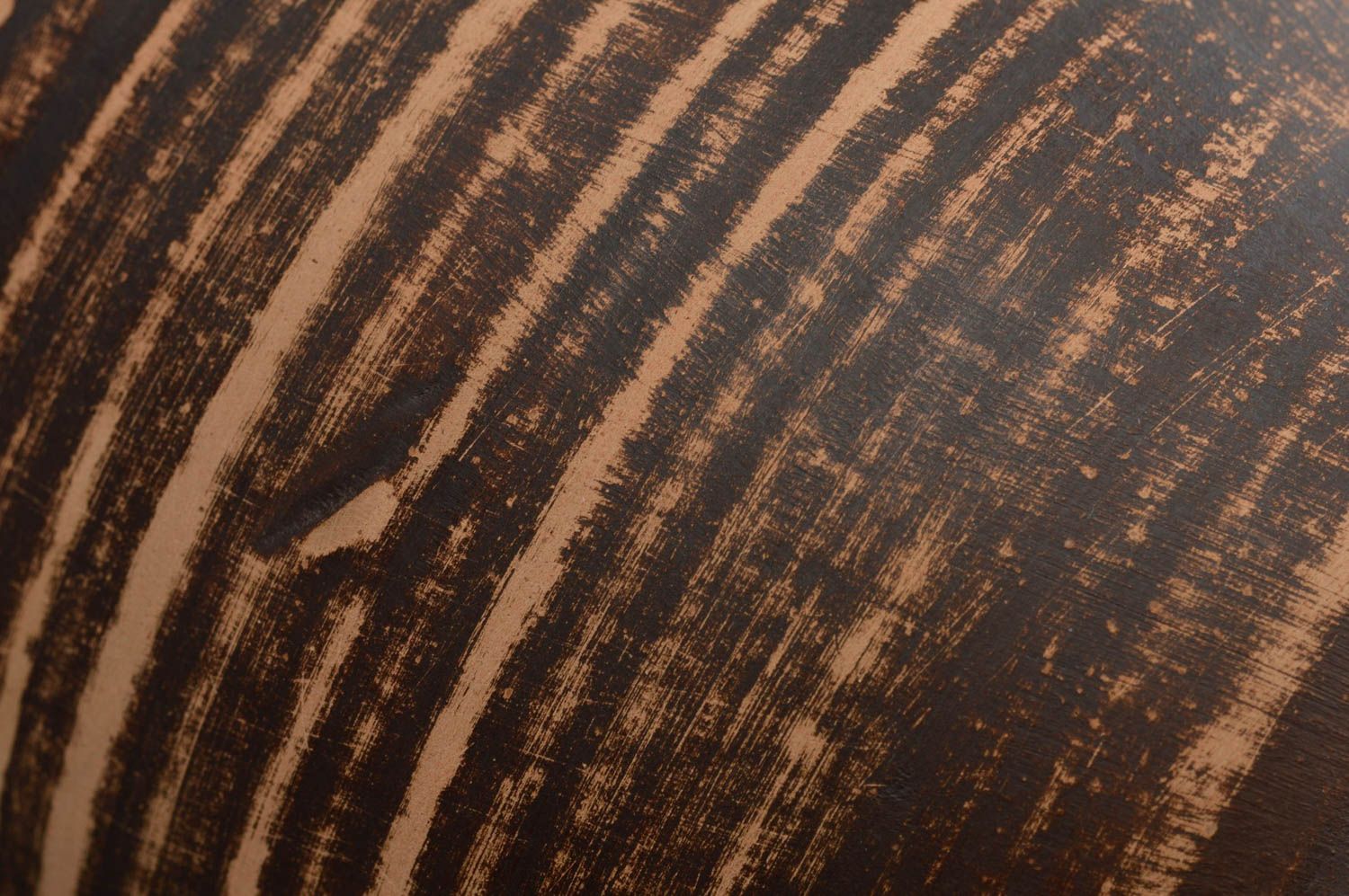 Grande tasse en argile faite main marron foncé écologique avec anse 60 cl photo 5