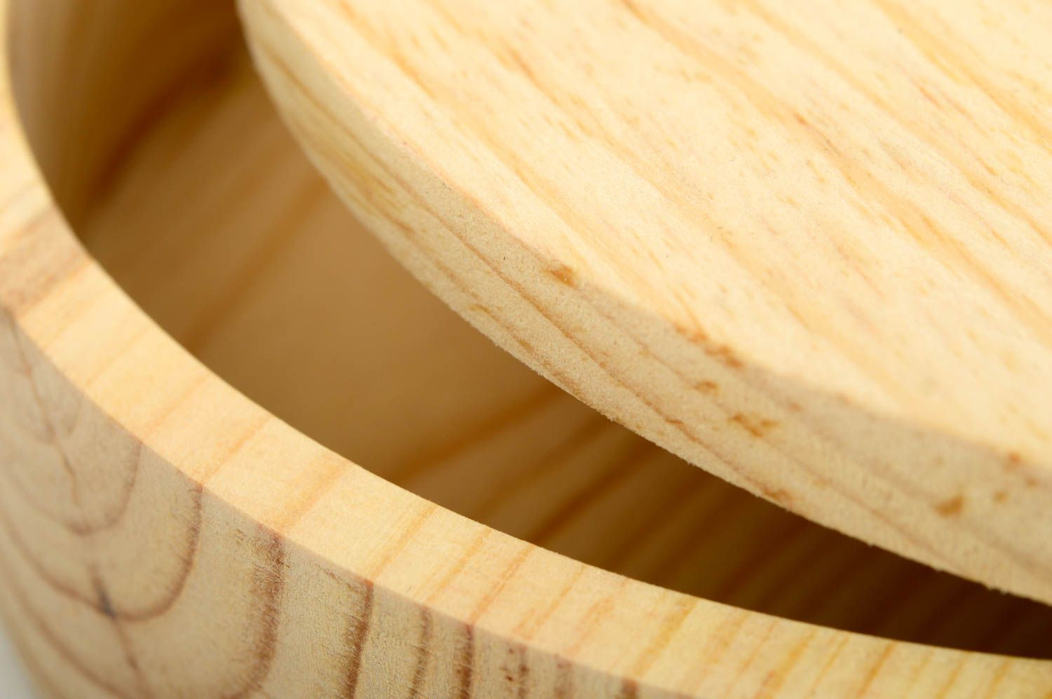 Handmade Schmuck Aufbewahrung Holzschatulle zum Bemalen runde Holz Schatulle foto 5