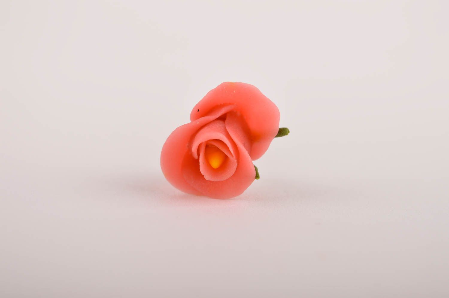 Handmade hair pin designer hair pin unusual accessories hair pin with flower photo 3