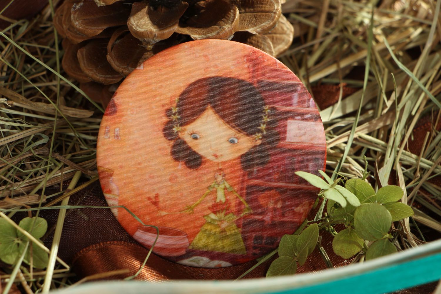 Badge with photo print for girls photo 5
