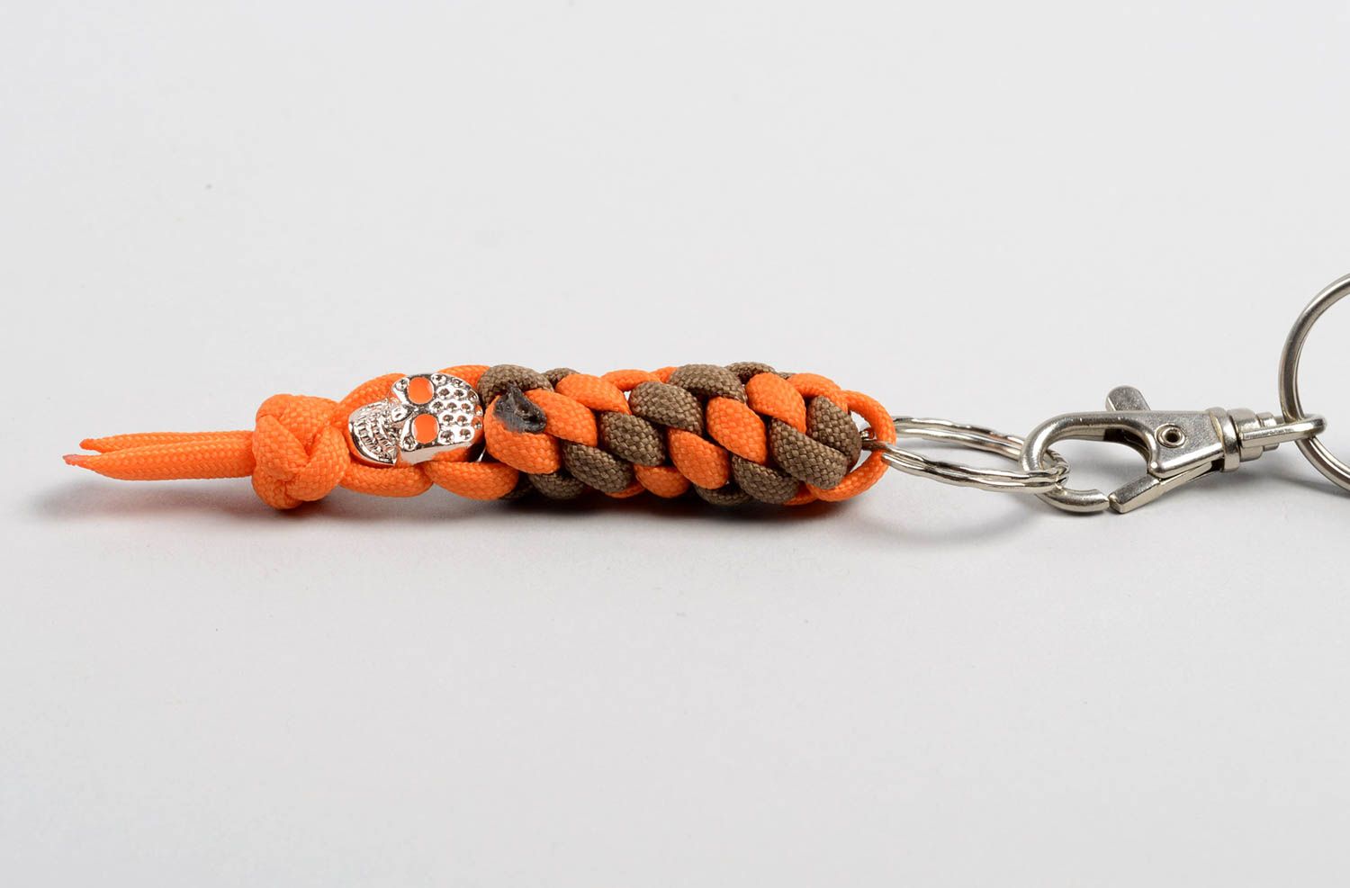 Handmade Paracord Schlüsselanhänger Frauen Accessoires Schlüssel Schmuck orange foto 1